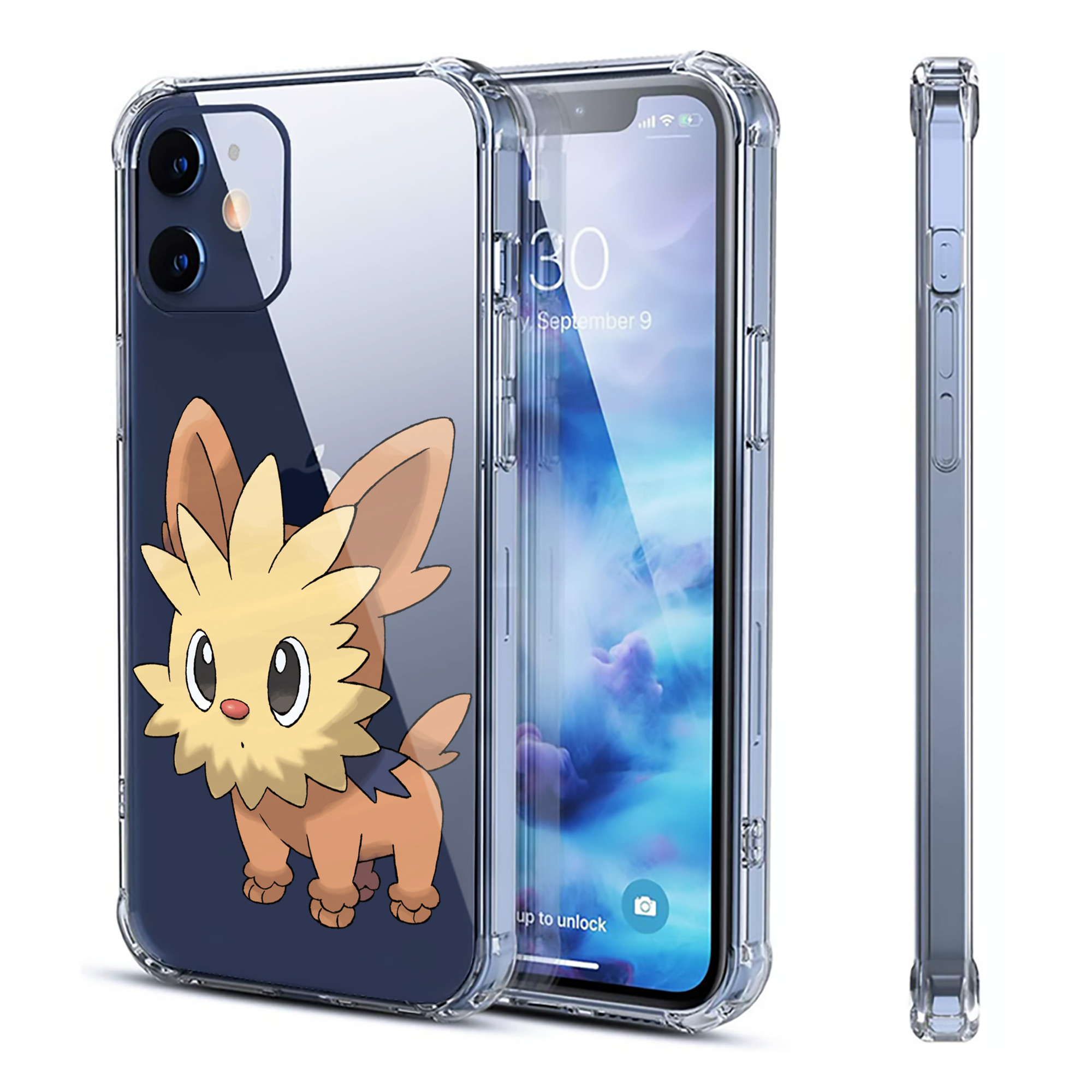 （画像用） ポケットモンスター Pokémon 【iPhone 12シリーズ対応】透明スマホケース（クリアソフトケース）